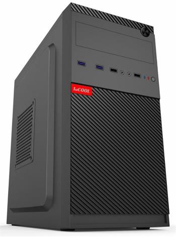 1stCOOL skříň STEP 5, micro tower, AU, USB 3.0, USB-C, bez zdroje, černá