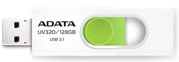 ADATA Flash disk UV320 64GB / USB 3.1 / bílo-zelená