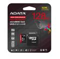ADATA MicroSDXC karta 128GB High Endurance UHS-I C10 V30 A2 (R:100/W:85 MB/s) + SD adaptér