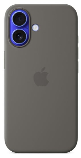 Apple Silikonový kryt s MagSafe na iPhone 16 skálově šedý