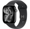 Apple Watch Series 11 (42mm) Klavírně černý hliník s černým sportovním řemínkem M/L