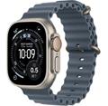 Apple Watch Ultra 3 (2025) 49mm Přírodní titan s ocelově modrým oceánským řemínkem