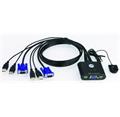 Aten CS-22U 2-port KVM USB mini, 1m kabely, DO