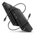 AXAGON HMC-U4, USB4 40Gbps dock, 3x USB-A, 2x USB-C, HDMI & DP 8K/30Hz, RJ-45, SD/mSD, audio, PD100W