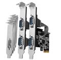 AXAGON PCEA-S4N, PCIe řadič - 4x sériový port (RS232) 250 kbps, vč. LP