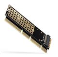 AXAGON PCEM2-1U, PCIe x16/x8/x4 - M.2 NVMe M-key slot adaptér, 1U