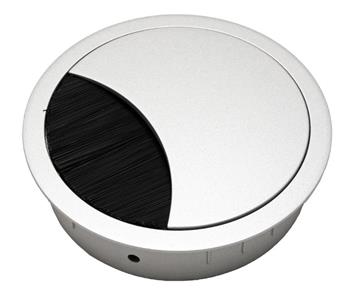 BACHMANN Systém LOOP ROUND, průchodka do stolní desky, matná stříbrná