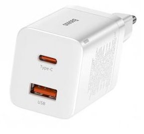 Baseus CCSUPP-E02 Super Si Quick Nabíječka USB + USB-C 30W White