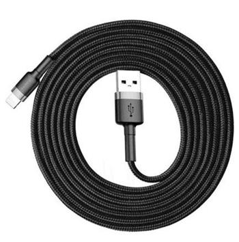 Baseus datový kabel Cafule Lightning 2m 1,5A šedo-černý