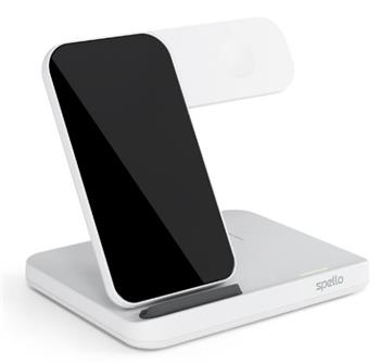 Bezdrátový nabíjecí stojánek Spello by Epico 3v1 bílý