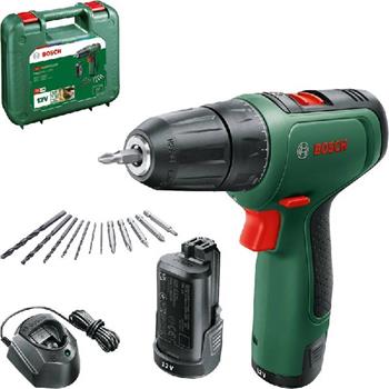 Bosch EasyDrill 1200 aku vrtačka - sada vrtáků, kufr, baterie