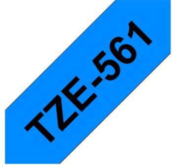 Brother TZe-561, modrá / černá (36mm, laminovaná)