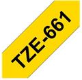Brother TZe-661, žlutá / černá (36mm, laminovaná)