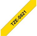 Brother TZe-S621, žlutá / černá (9mm, laminovaná, extrémně adhezivní)