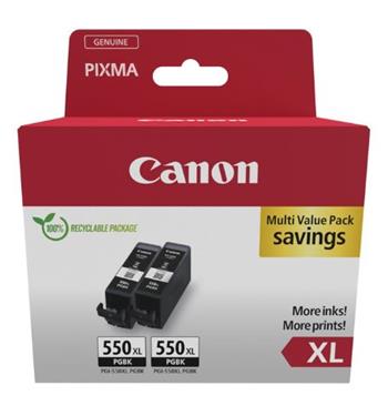 Canon ink. náplň PGI-550PGBk XL TWIN černá velkoobjemová, 2pack