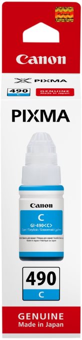 Canon inkoustová náplň GI-490 C azurová, 70ml
