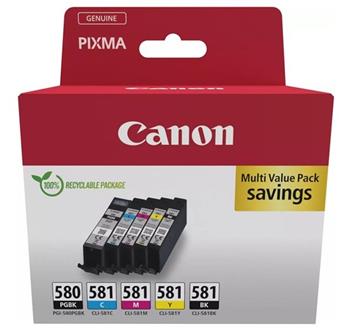 Canon inkoustová náplň PGI-580PGBk/CLI-581BK/C/M/Y multipack