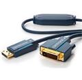 ClickTronic HQ OFC kabel DisplayPort - DVI, zlacené kon., M/M, 2m