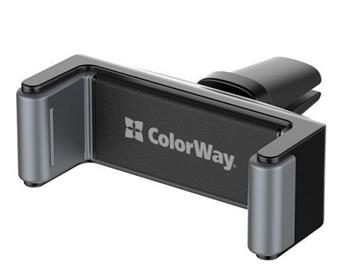 ColorWay Držák, do auta, do ventilační mřížky, pro mobilní telefony, nastavitelný úhel, černý