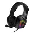CONNECT IT BATTLE RGB Ed. 3 herní sluchátka s mikrofonem, 2xJack+USB, ČERNÁ