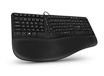 CONNECT IT FOR HEALTH ERGO drátová ergonomická klávesnice CZ + SK verze, ČERNÁ
