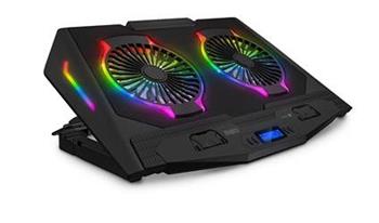 CONNECT IT NEO RGB chladicí podložka pod notebook, ČERNÁ