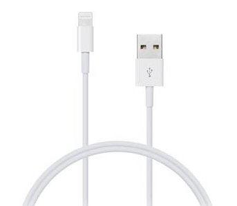 CONNECT IT Wirez Apple Lightning - USB, bílý, 2m