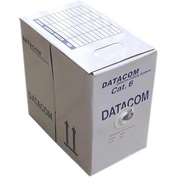 DATACOM UTP drát CAT6 PVC 305m box šedý