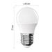 Emos LED žárovka Classic Mini Globe / E27 / 4,2 W (40 W) / 470 lm / neutrální bílá