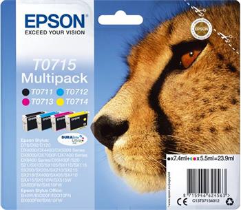 Epson ink, Multipack - 4 ink, DurabriteUltra, Stylus D78,DX4000/4050/5000/5050/6