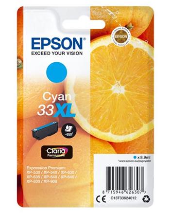 Epson Singlepack Cyan 33XL Claria Premium Ink