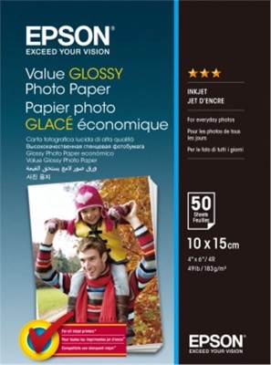 Epson Value Glossy Photo Paper 10x15cm 50 listů