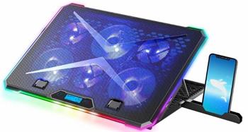 EVOLVEO Ania 9 RGB, nastavitelný podstavec pro notebook