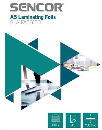Fólie A5 150mic 100ks SENCOR SLA FA5B150