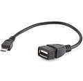 Gembird adapter OTG Micro-USB (BM) na USB 2.0 (AF), 0.15 m, černý