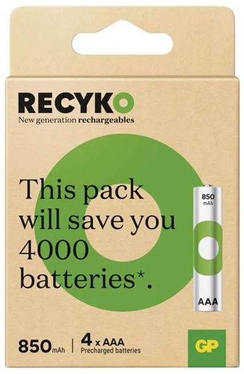 GP ReCyko 850 AAA (HR03) mikrotužka, 4 pack