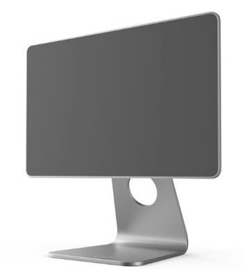 Hliníkový magnetický stojánek FIXED Frame pro Apple iPad Pro 12.9" (2018-2022) a iPad Air 13" (M2), stříbrný