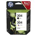 HP 304 Ink Cartridge Combo 2-Pack, 3JB05AE