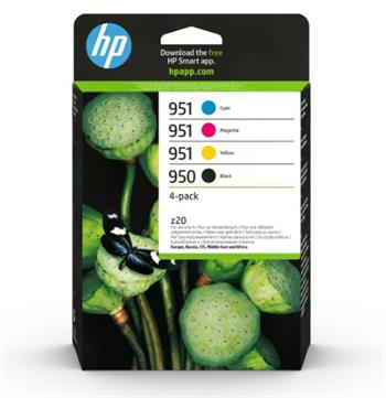 HP 950 Black 951 CMY Original Ink Cartridge 4-Pack