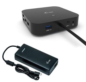 i-tec USB-C HDMI DP Docking Station with Power Delivery 100 W + i-tec Universal Charger 112W