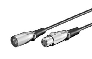 Kabel 1x XLR(M) - 1x XLR(F), 6m
