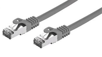 Kabel C-TECH patchcord Cat7, S/FTP, šedý, 5m