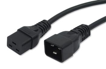 Kabel napájecí prodlužovací 220V, 16A (IEC320-C19/C20), 3m