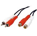 Kabel prodlužovací 2x cinch M/F, stereo, 10m