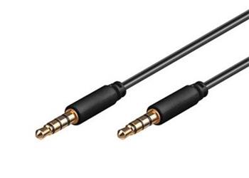 Kabel propojovací jack 4-pol.3,5mm M >4-pol.3,5mm M 1,5m