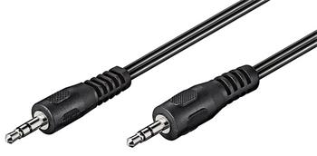 Kabel propojovací stereo jack 3.5mm M/M 2,5m