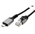 Kabel USB C(M) -> RJ45M, Gigabit Ethernet, 1,5m, černý