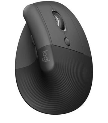 Logitech Lift Vertical Ergonomic Mouse for Business, Graphite