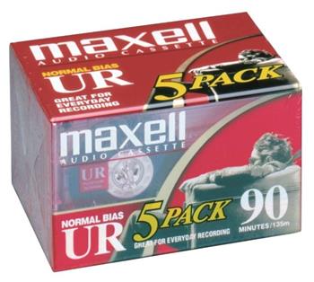 Maxell UR 90 audiokazeta 5pack