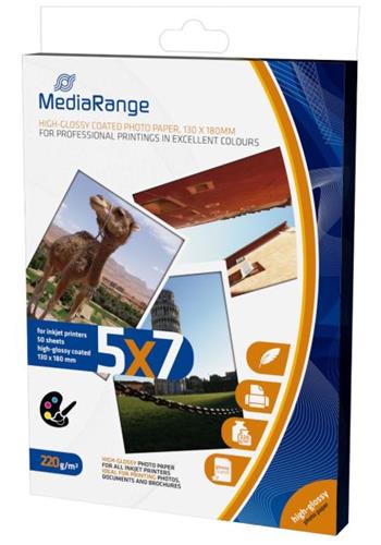 MEDIARANGE 13x18 50 listů 220g lesklý inkoust